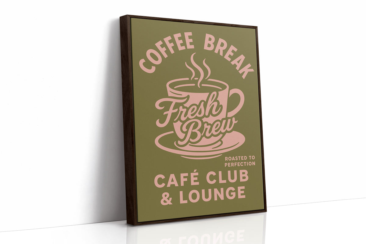 WONDERWALL ‘L’Atelier Fun Collection’ Fresh Brew Retro Coffee Poster