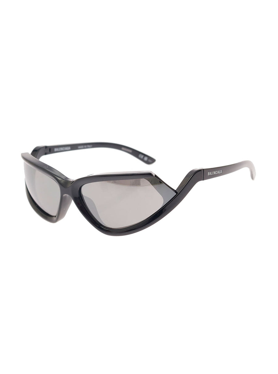 Women 'Side Xpander' Black With Logo Lettering On The Temples In Nylon Woman