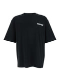 Dsquared2 Men Black T - Shirt With Logo On The Front In Cotton Man