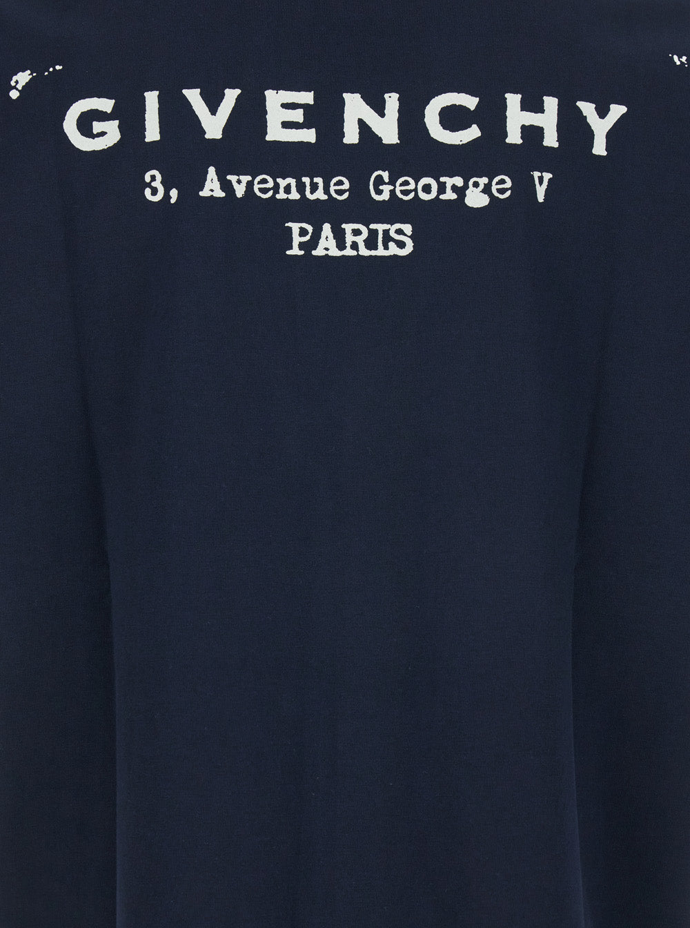 Men Blue T - Shirt With Logo On The Front In Cotton Man