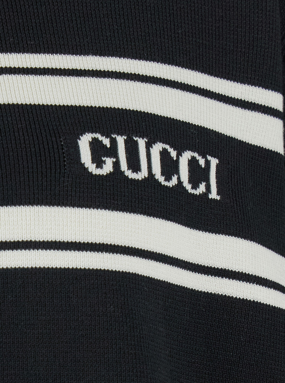 Men Black Sweater With Logo Lettering On The Front In Wool Man