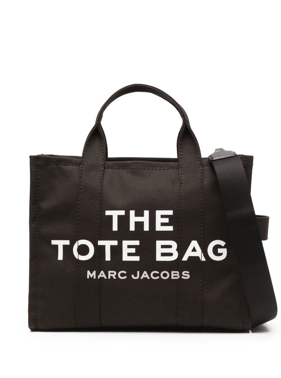 Marc Jacobs Women Tote Bag 'The Medium Tote' With Contrast Logo Print In Black For Women