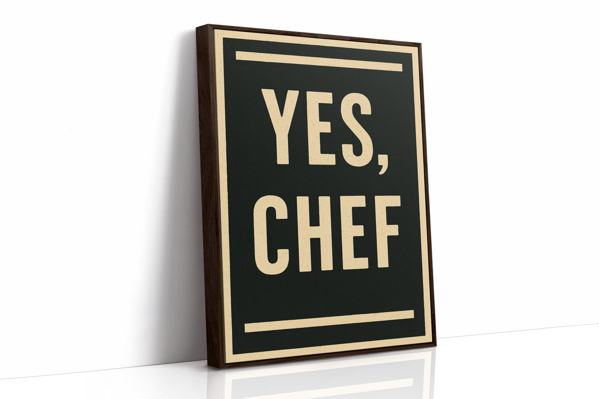 WONDERWALL 'L’Atelier Fun Collection' Yes Chef Kitchen Command Print