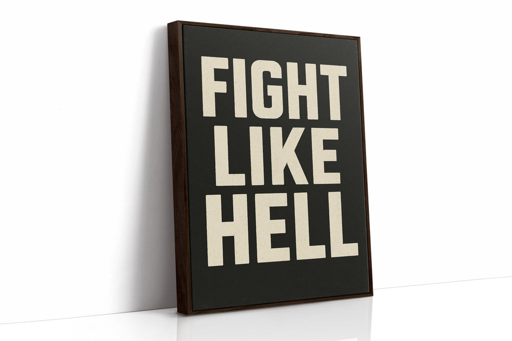 WONDERWALL ‘L’Atelier Fun Collection’ Fight Like Hell Gritty Bold Poster