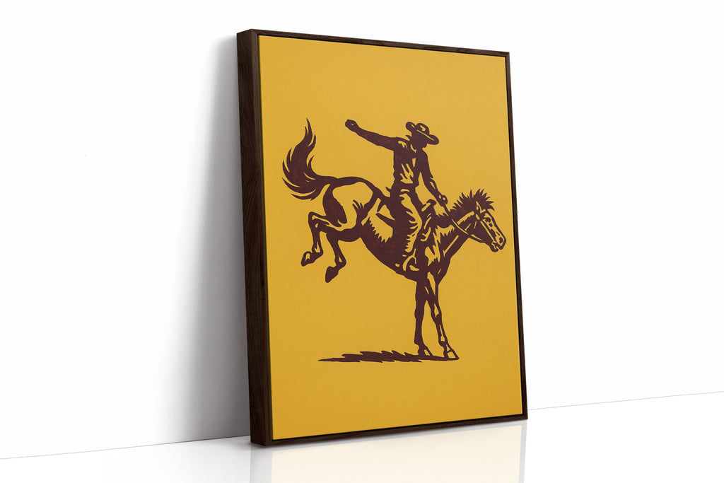 WONDERWALL ‘L’Atelier Fun Collection’ Vintage Rodeo Cowboy Silhouette Print