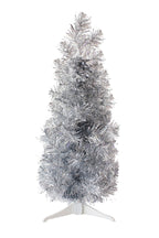 WONDERWALL ‘Noël DuBois’ 2-Foot Silver Tabletop Pencil Christmas Tree