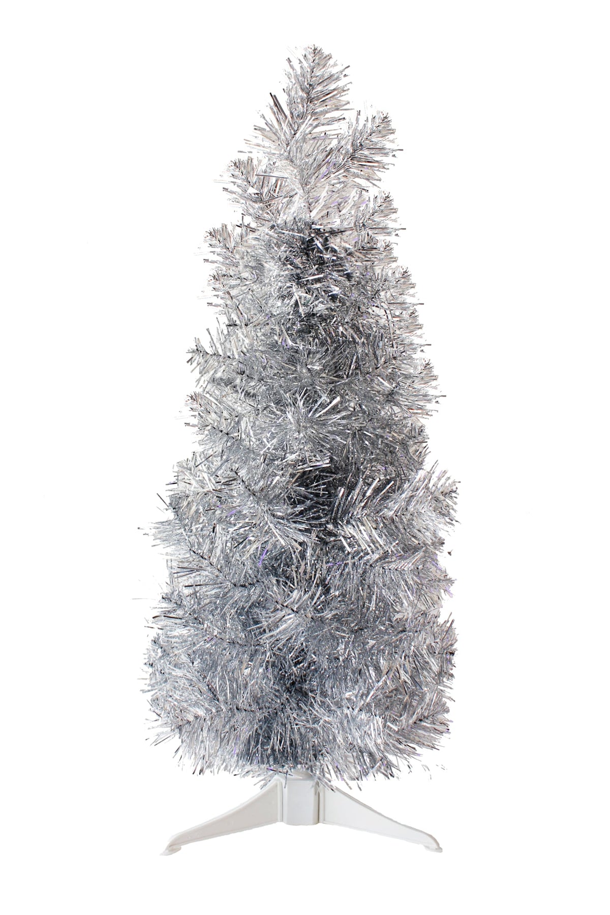 WONDERWALL ‘Noël DuBois’ 2-Foot Silver Tabletop Pencil Christmas Tree