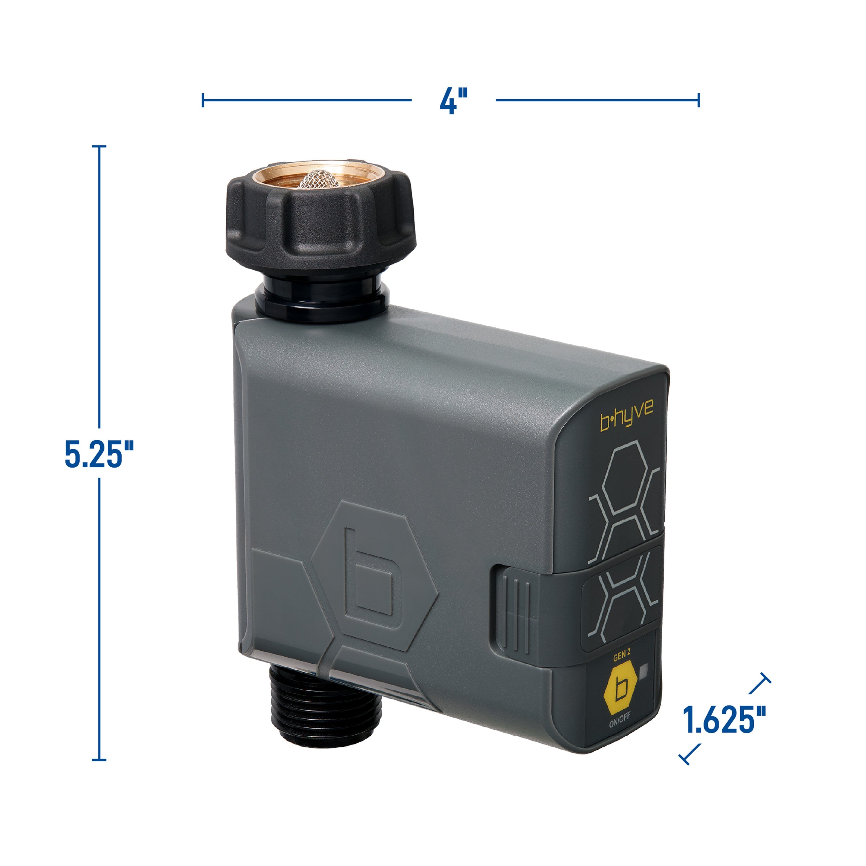B - hyve Bluetooth 1 - Outlet Hose Faucet Timer | Retail Packaging | 21205
