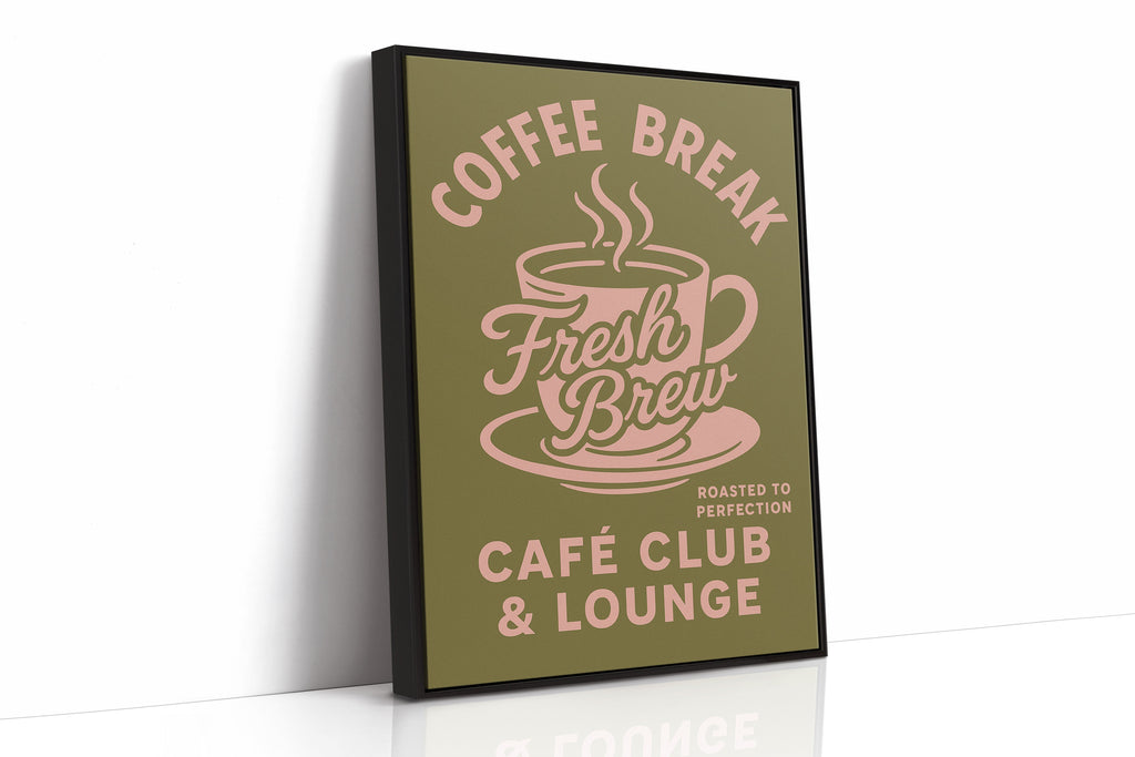WONDERWALL ‘L’Atelier Fun Collection’ Fresh Brew Retro Coffee Poster