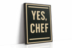 WONDERWALL 'L’Atelier Fun Collection' Yes Chef Kitchen Command Print