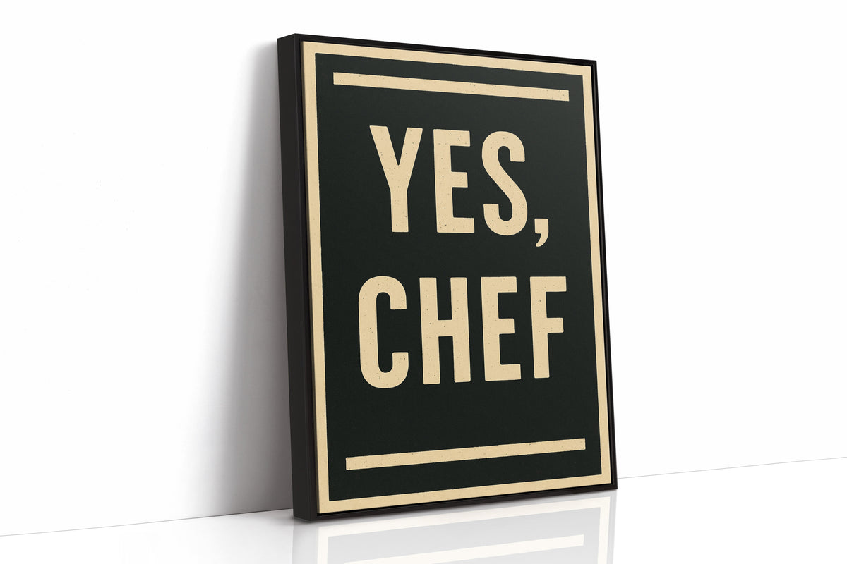 WONDERWALL 'L’Atelier Fun Collection' Yes Chef Kitchen Command Print