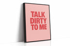 WONDERWALL ‘L’Atelier Fun Collection’ Talk Dirty to Me Bold Pink Print