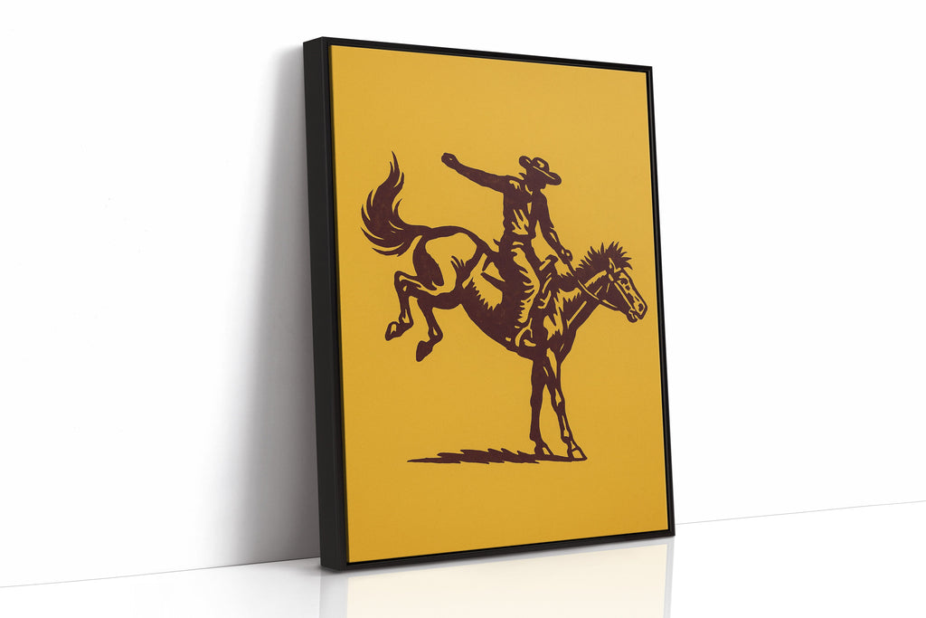 WONDERWALL ‘L’Atelier Fun Collection’ Vintage Rodeo Cowboy Silhouette Print