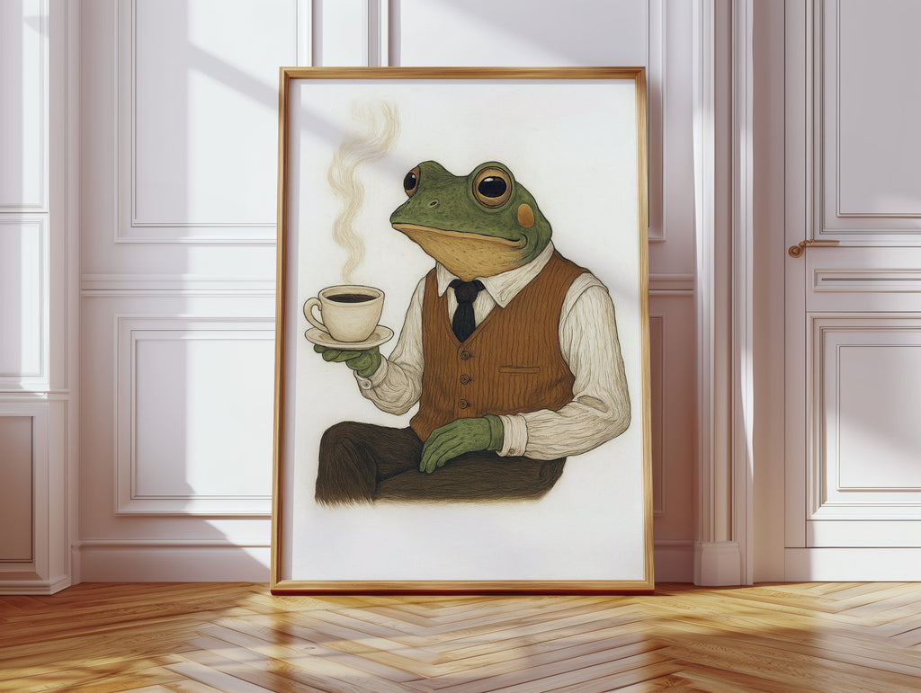 WONDERWALL ‘L’Atelier Fun Collection’ Gentleman Frog – Caffeinated & Classy