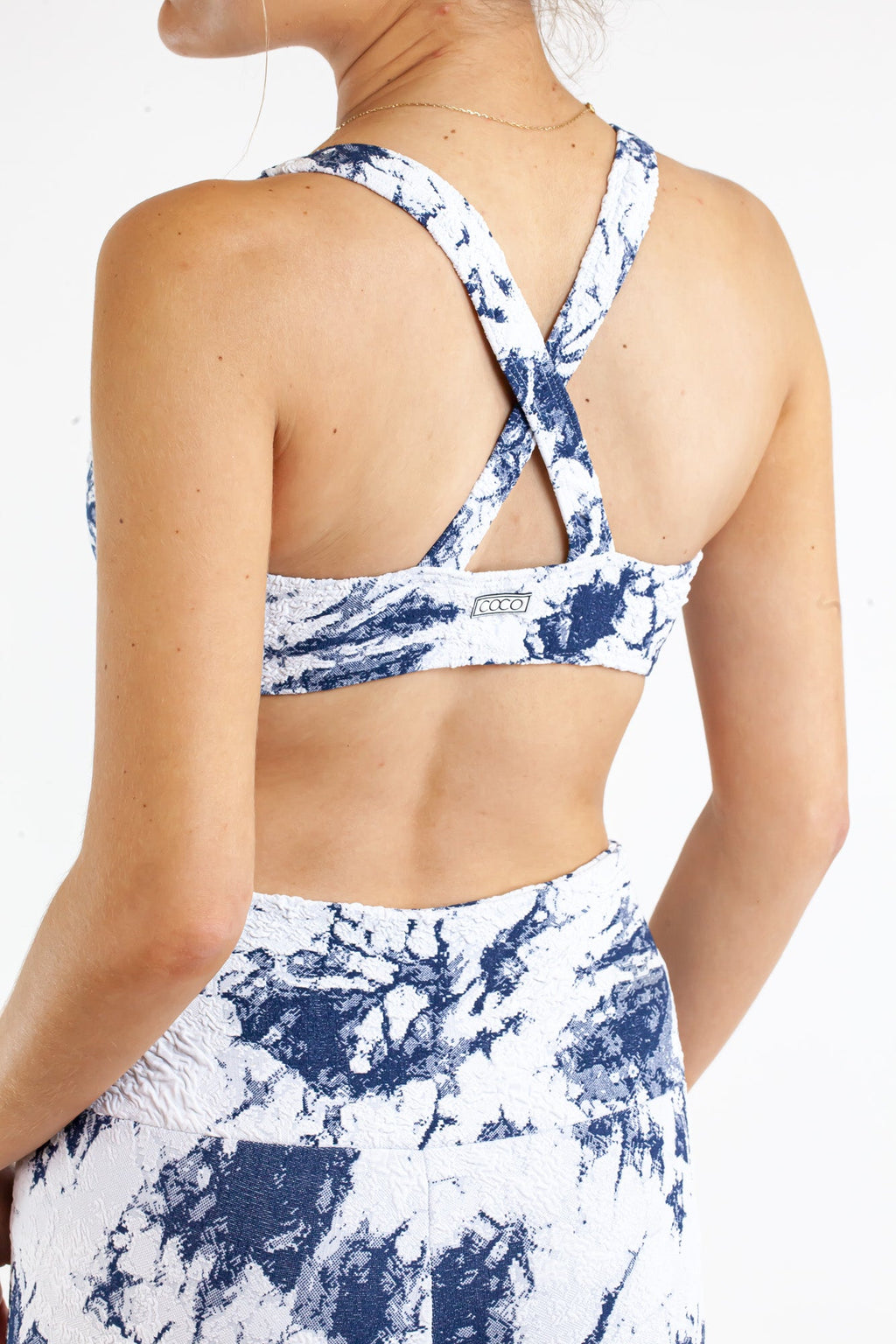 Laguna Legging - White / Navy