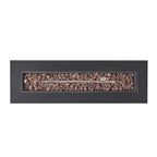 WONDERWALL 'Une Collection' Modern Dark Grey Outdoor Iron Propane Fire Pit with 50,000 BTU - Dark Grey