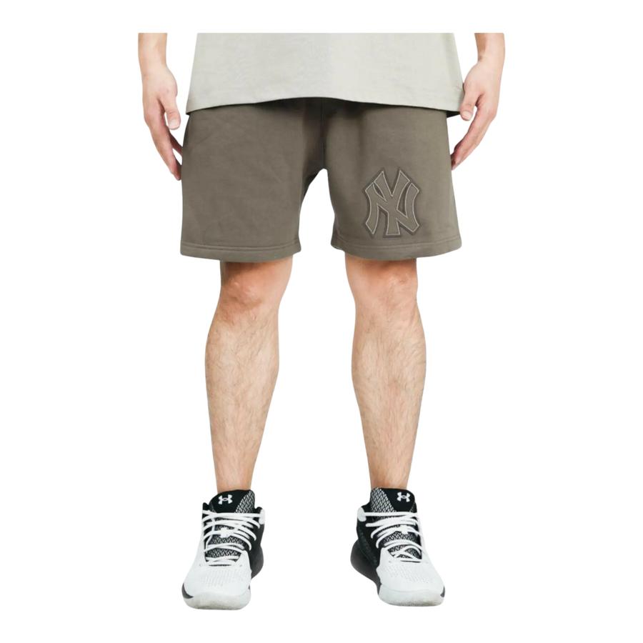 Pro Standard New York Yankees Neutral Men Fleece Shorts Dark Taupe