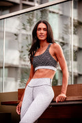 April Sports Bra | Black & White
