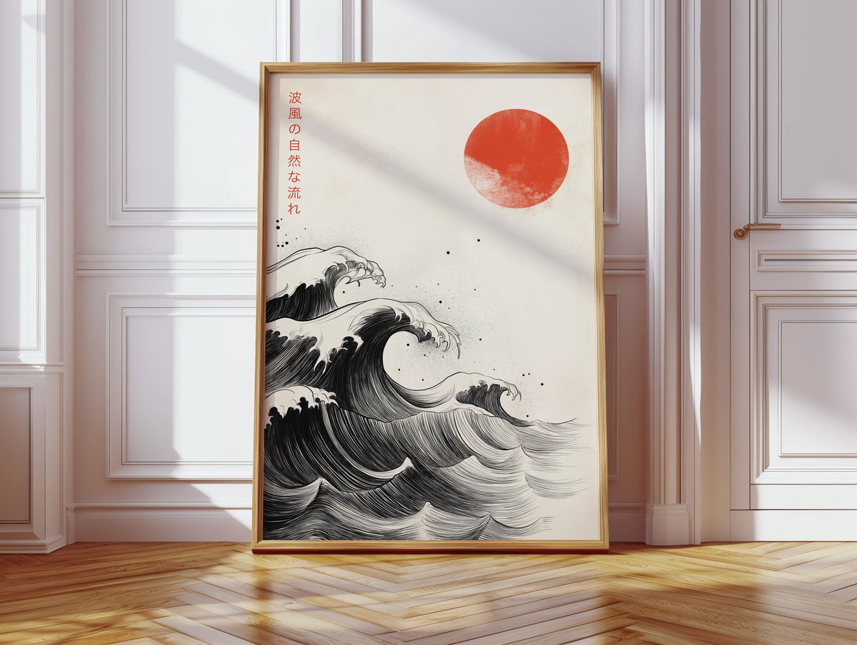 WONDERWALL ‘L’Atelier Fun Collection’ Japanese Ink Waves – The Flow of Nature