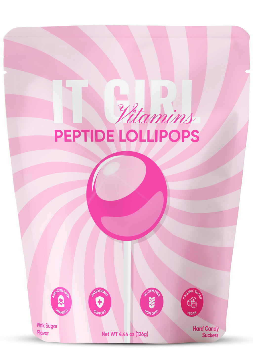 It Girl Beauty Lollipops - Collagen Peptides & Vitamin C Healthy Candy for Skin, Hair, Nails