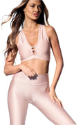 Charlotte Sports Bra | Powder Pink