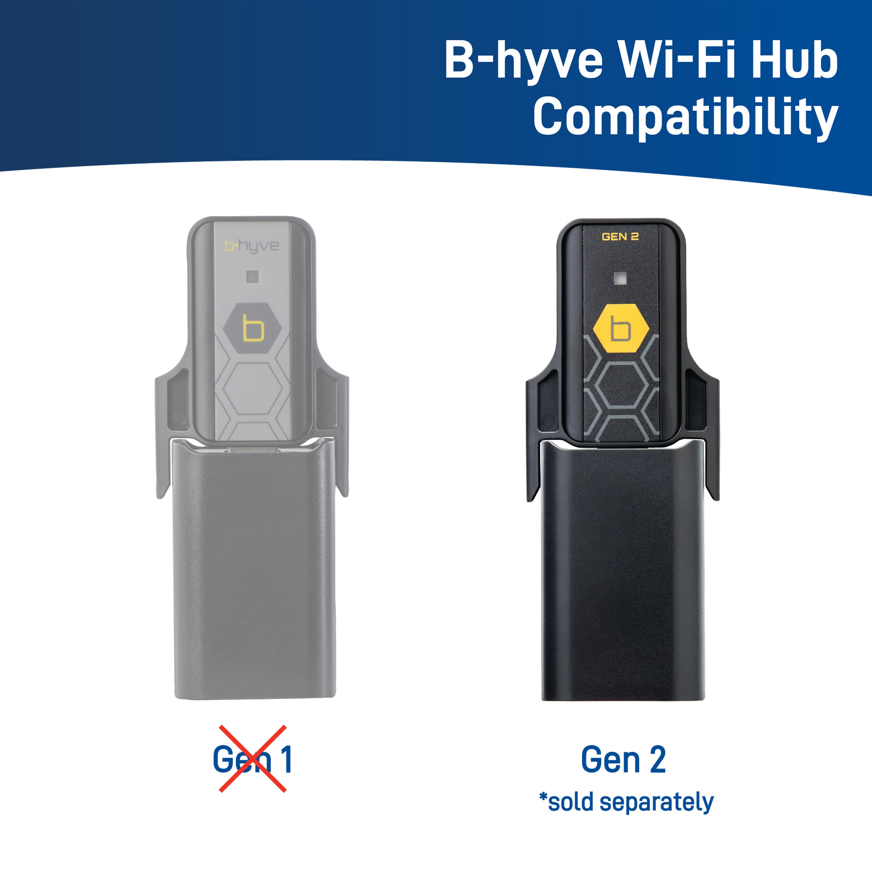 B - hyve XD Bluetooth 2 - Outlet Hose Faucet Timer w/Hub | 24637