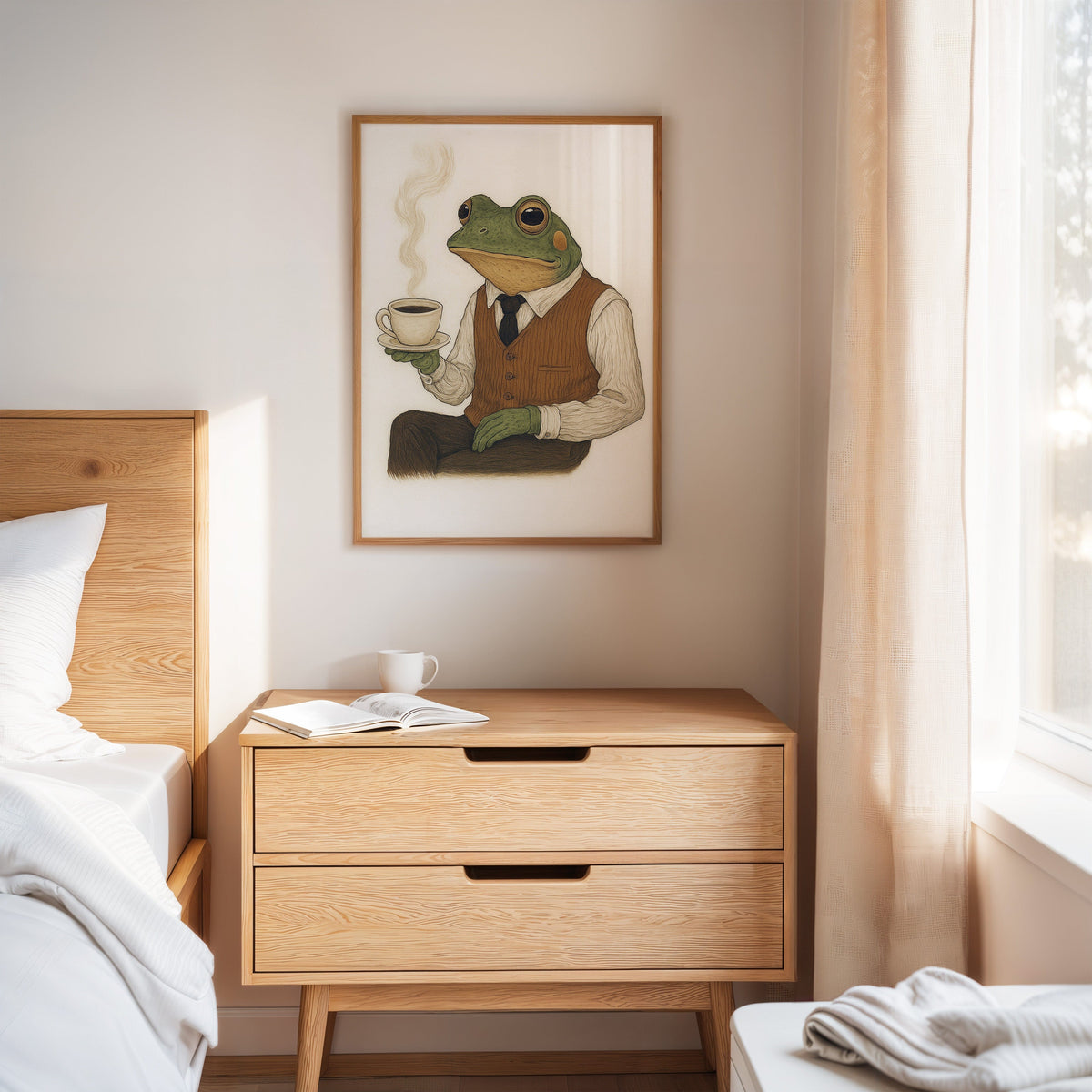 WONDERWALL ‘L’Atelier Fun Collection’ Gentleman Frog – Caffeinated & Classy