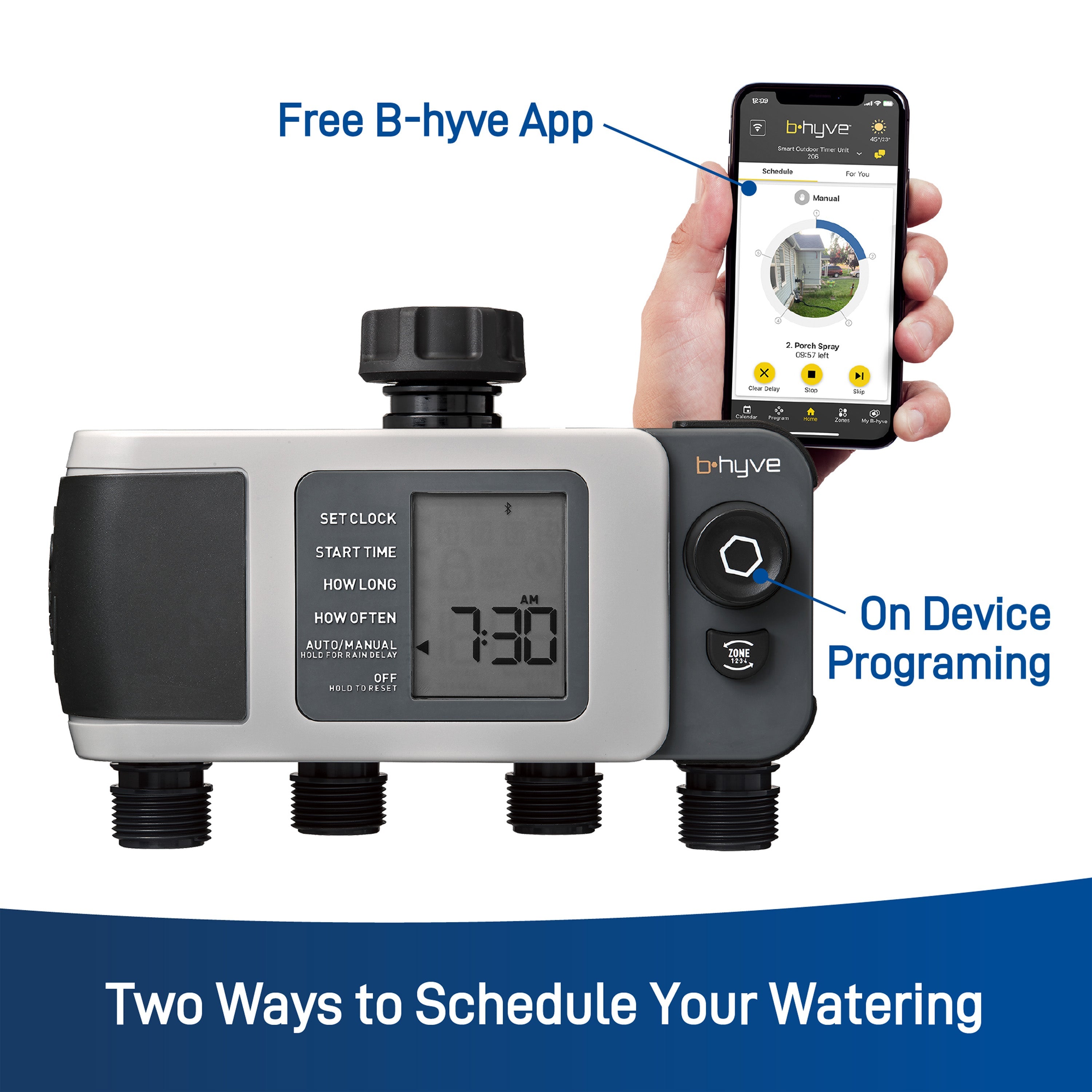 B - hyve XD Bluetooth 4 - Outlet Hose Faucet Timer | 24634