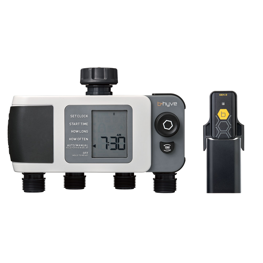 B - hyve XD Bluetooth 4 - Outlet Hose Faucet Timer w/Hub | 24639