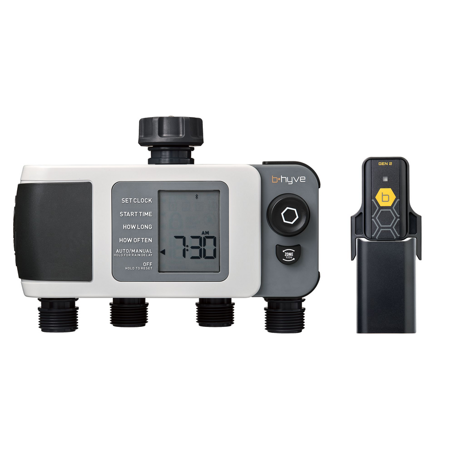 B - hyve XD Bluetooth 4 - Outlet Hose Faucet Timer w/Hub | 24639