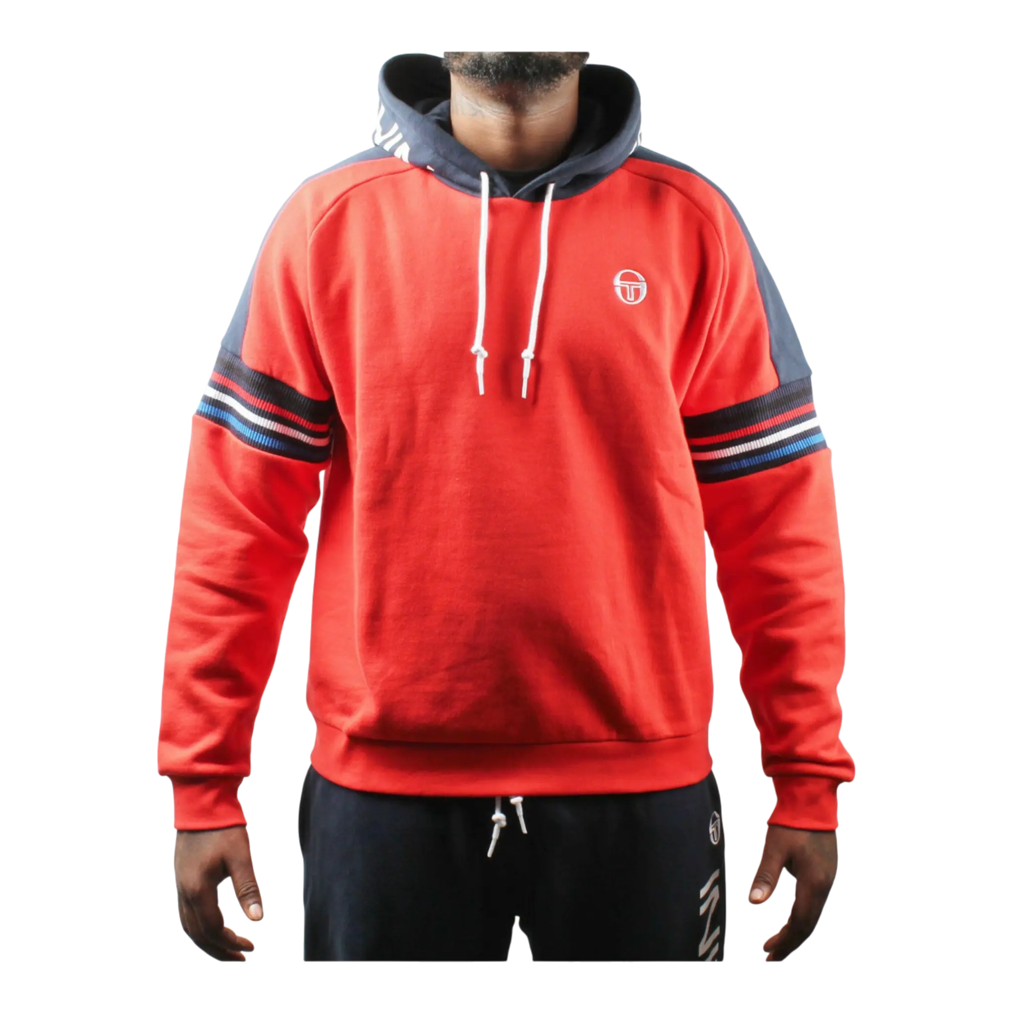 Sergio Tacchini Dominic Pull-Over Men Hoodie Vintage Red/Navy/White