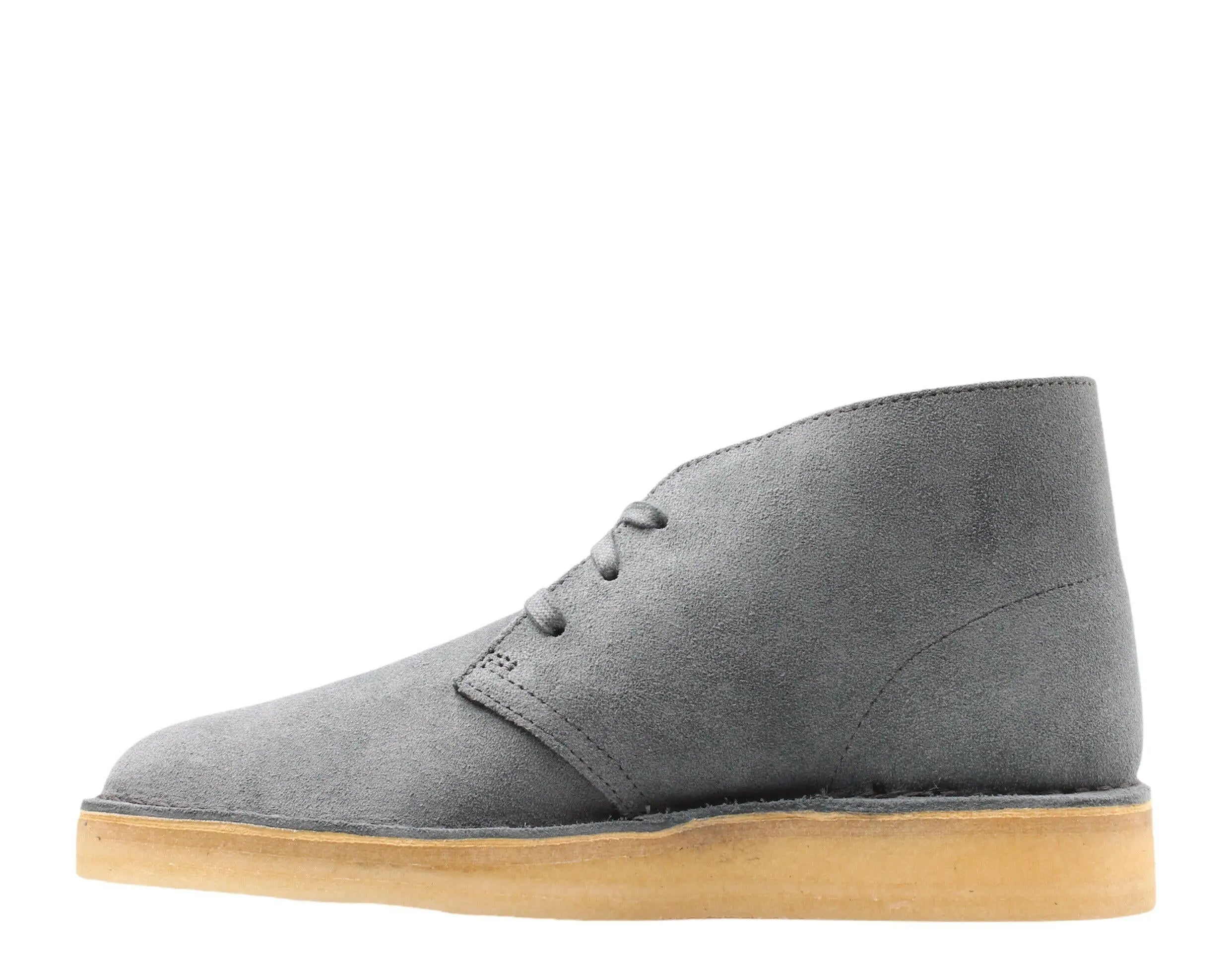 Clarks Originals Desert Coal Men Casual Chukka Boots Blue Suede