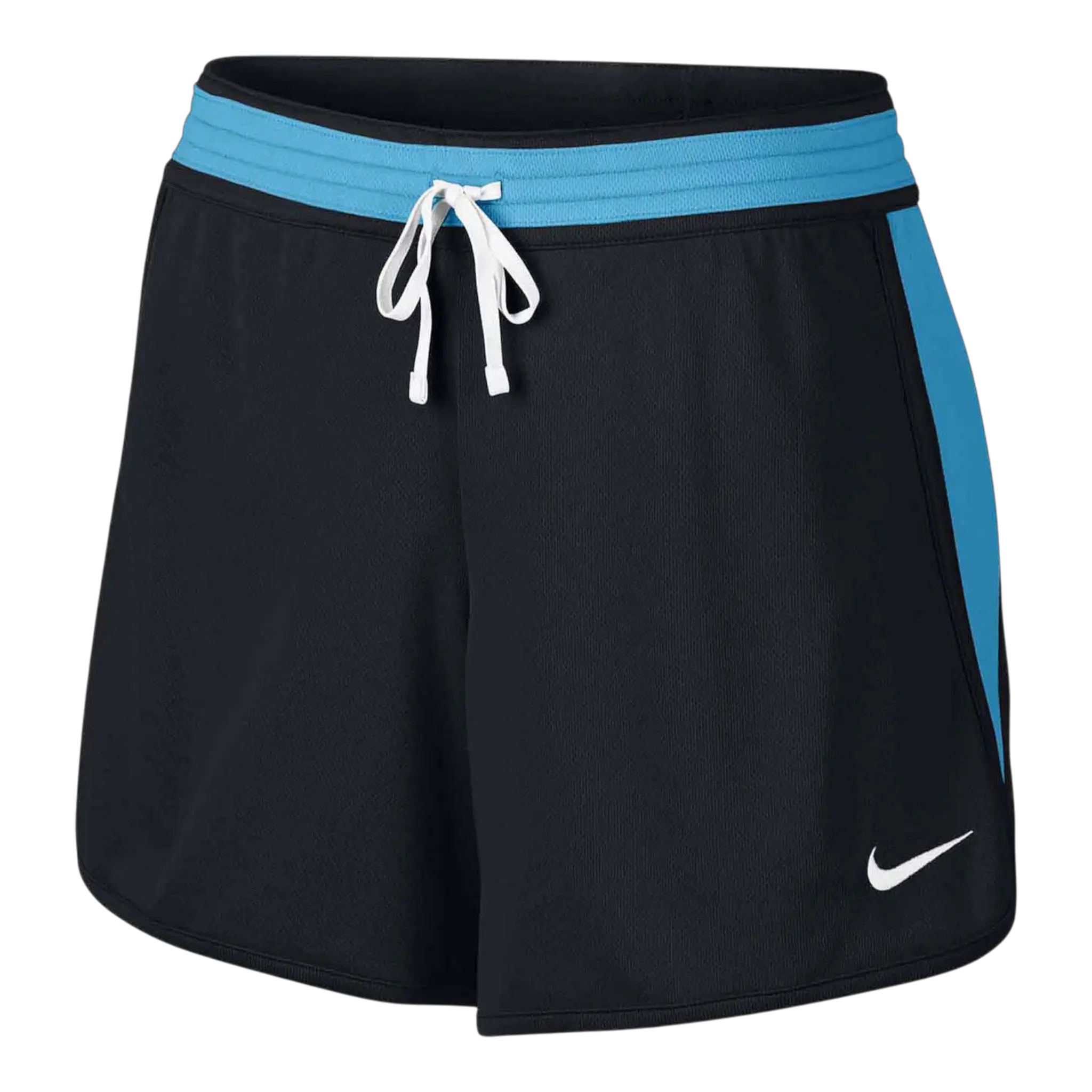 Nike Sportswear Dri-Fit Infiknit Mid Women Running Shorts Black/Chlorine Blue