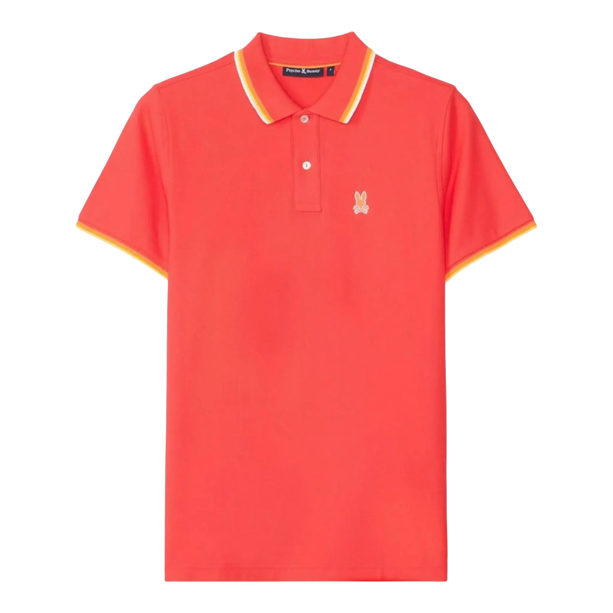 Psycho Bunny Granbury Pique Polo Men Polo Shirt Hibiscus