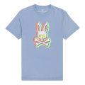 Psycho Bunny Ethan Deco Bunny Men Big and Tall Tee Shirt Deco Blue