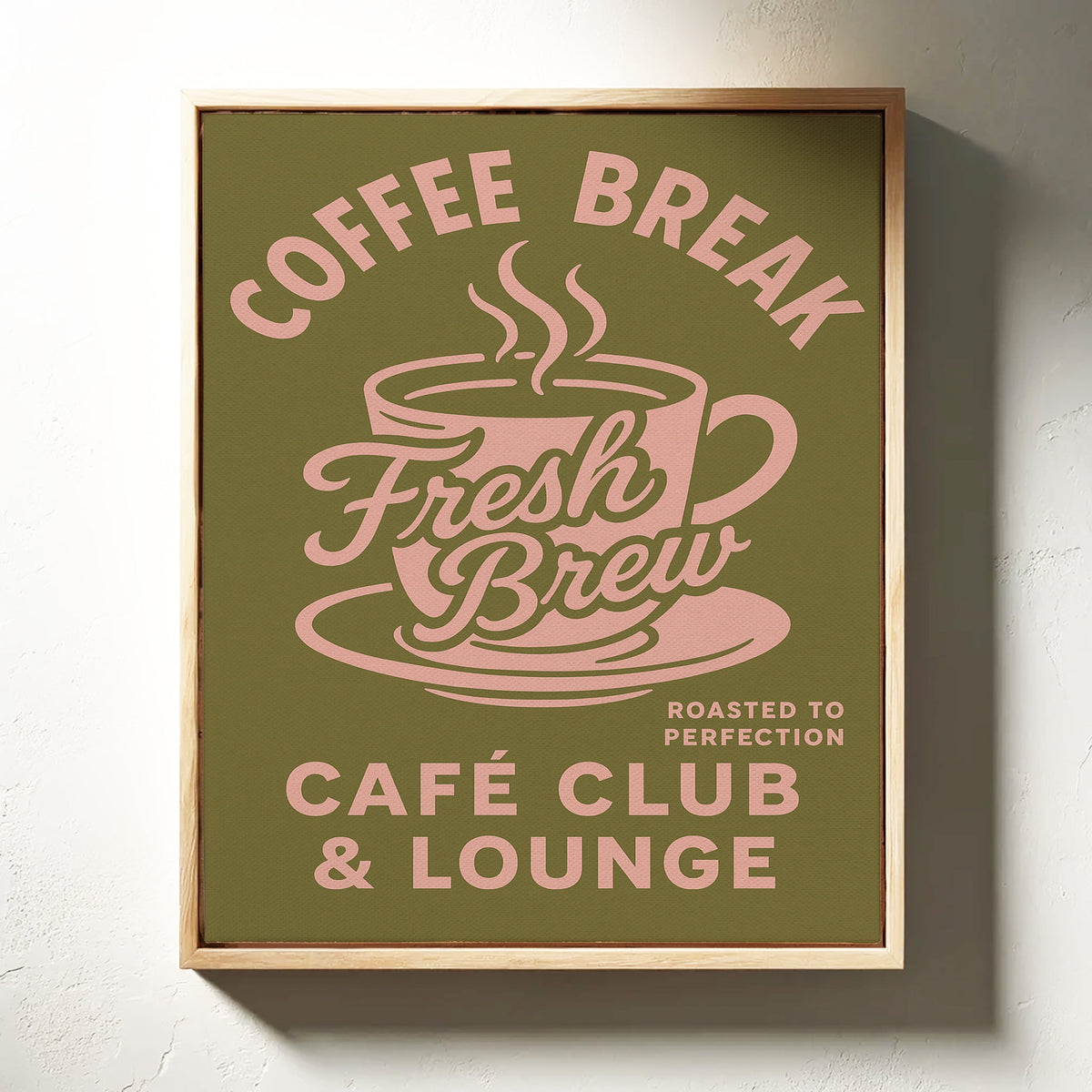 WONDERWALL ‘L’Atelier Fun Collection’ Fresh Brew Retro Coffee Poster