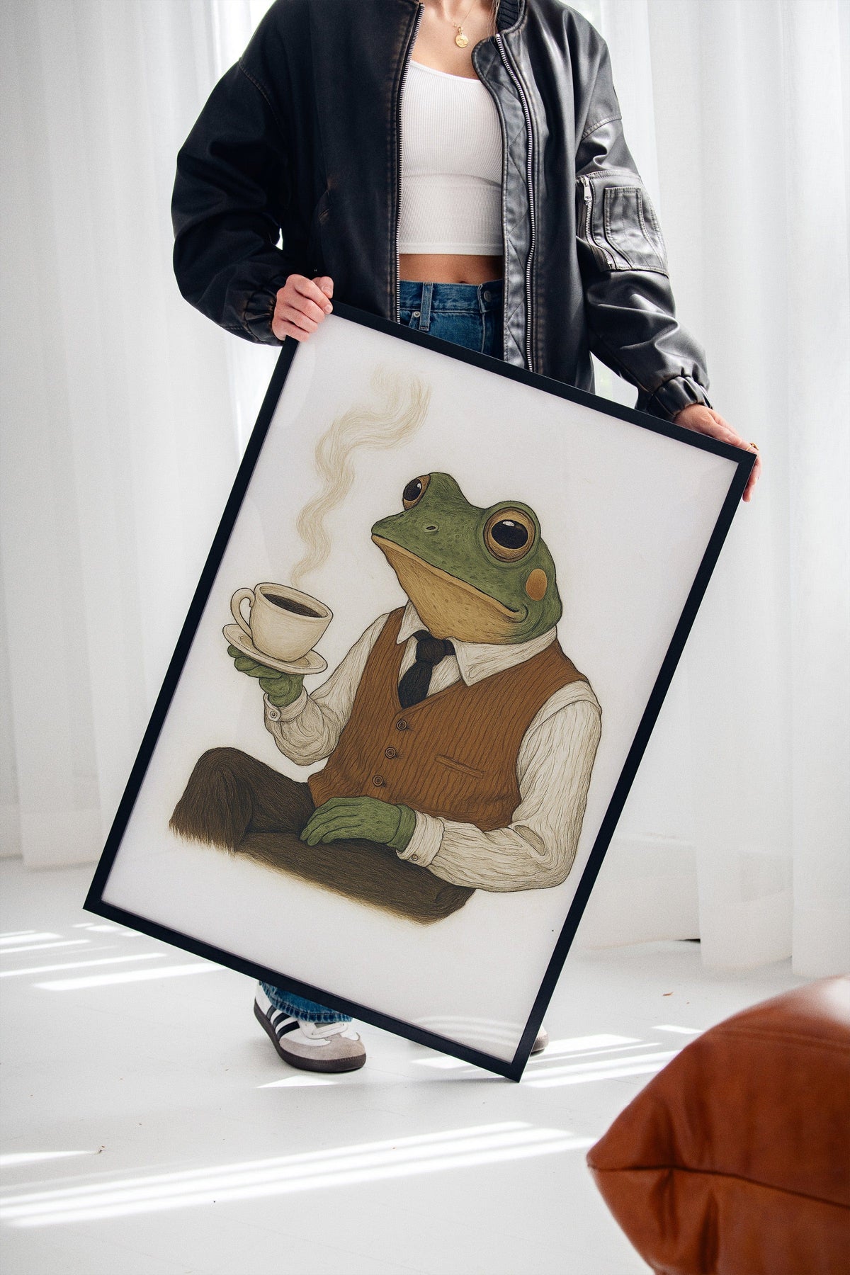 WONDERWALL ‘L’Atelier Fun Collection’ Gentleman Frog – Caffeinated & Classy