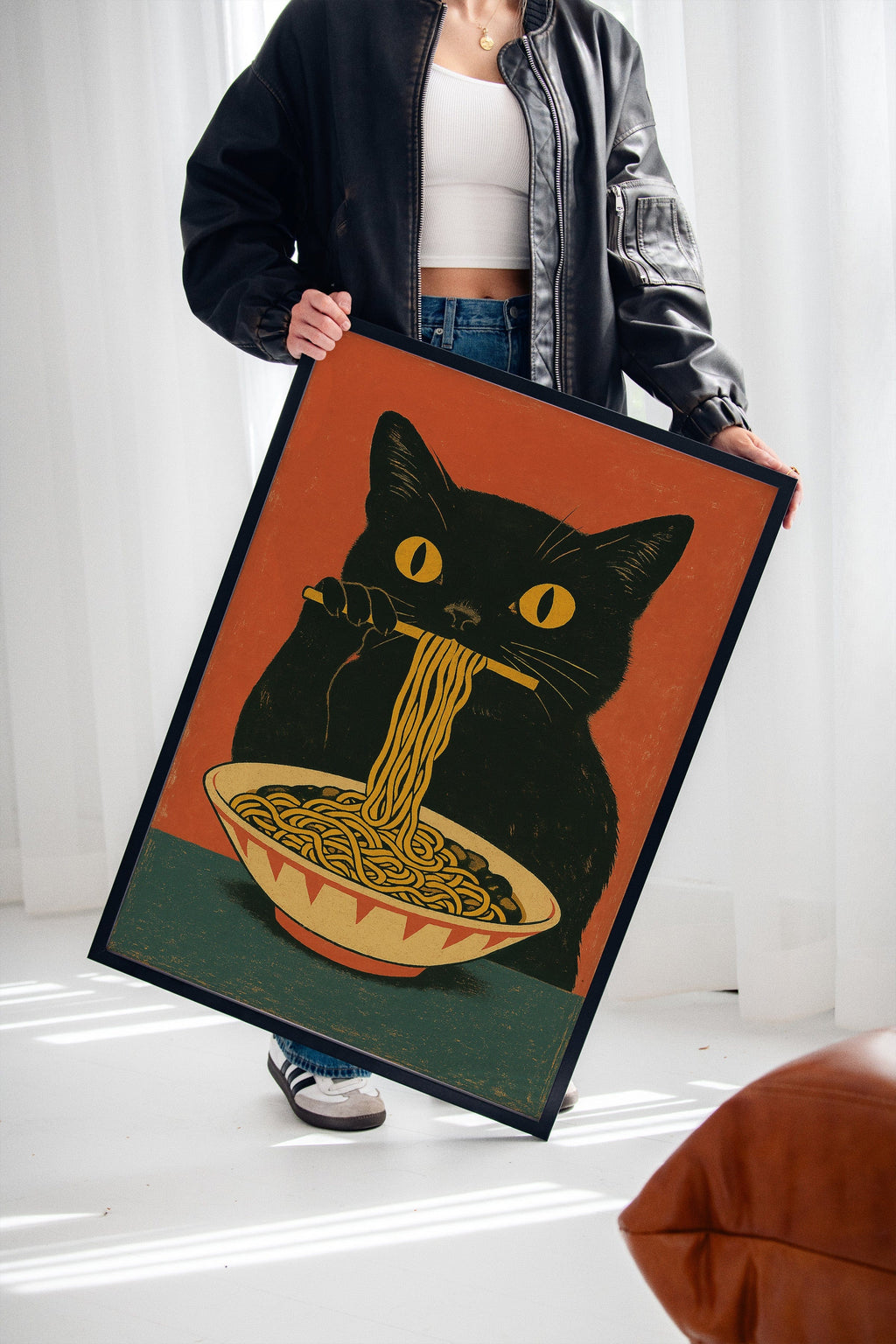 WONDERWALL 'L’Atelier Fun Collection' Ramen Raider – Midnight Noodles, Feline Style