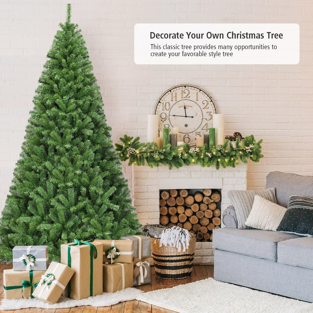 WONDERWALL ‘Noël DuBois’ Unlit Hinged Artificial Christmas Tree — Multiple Sizes