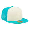 New Era Florida Marlins Tonal 2-Tone Men Fitted Hat Teal