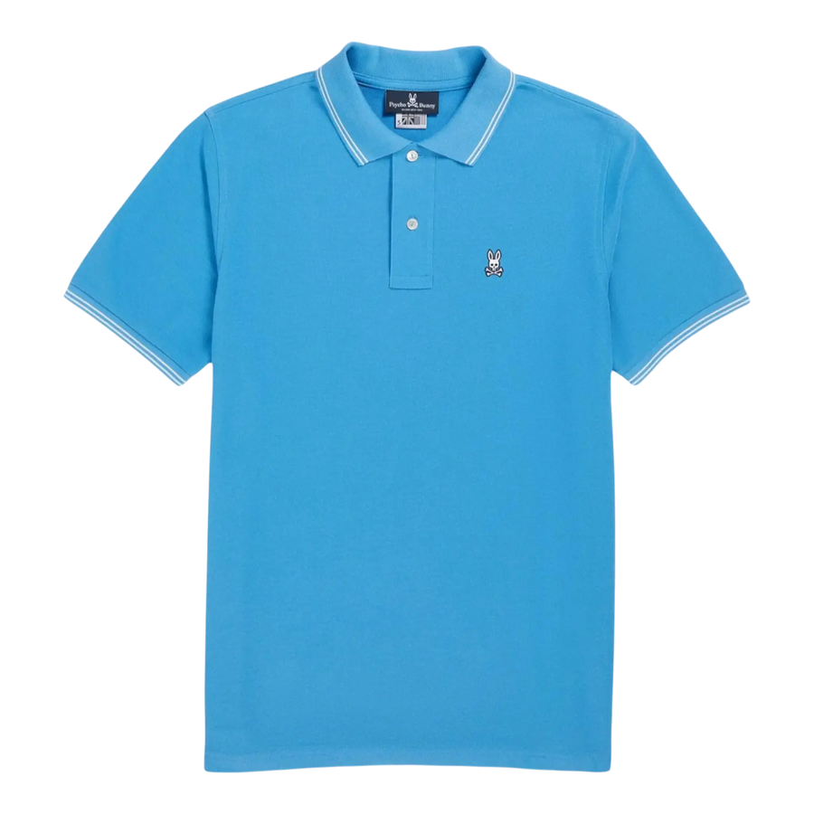 Psycho Bunny Logan Men Polo Shirt Cornflower