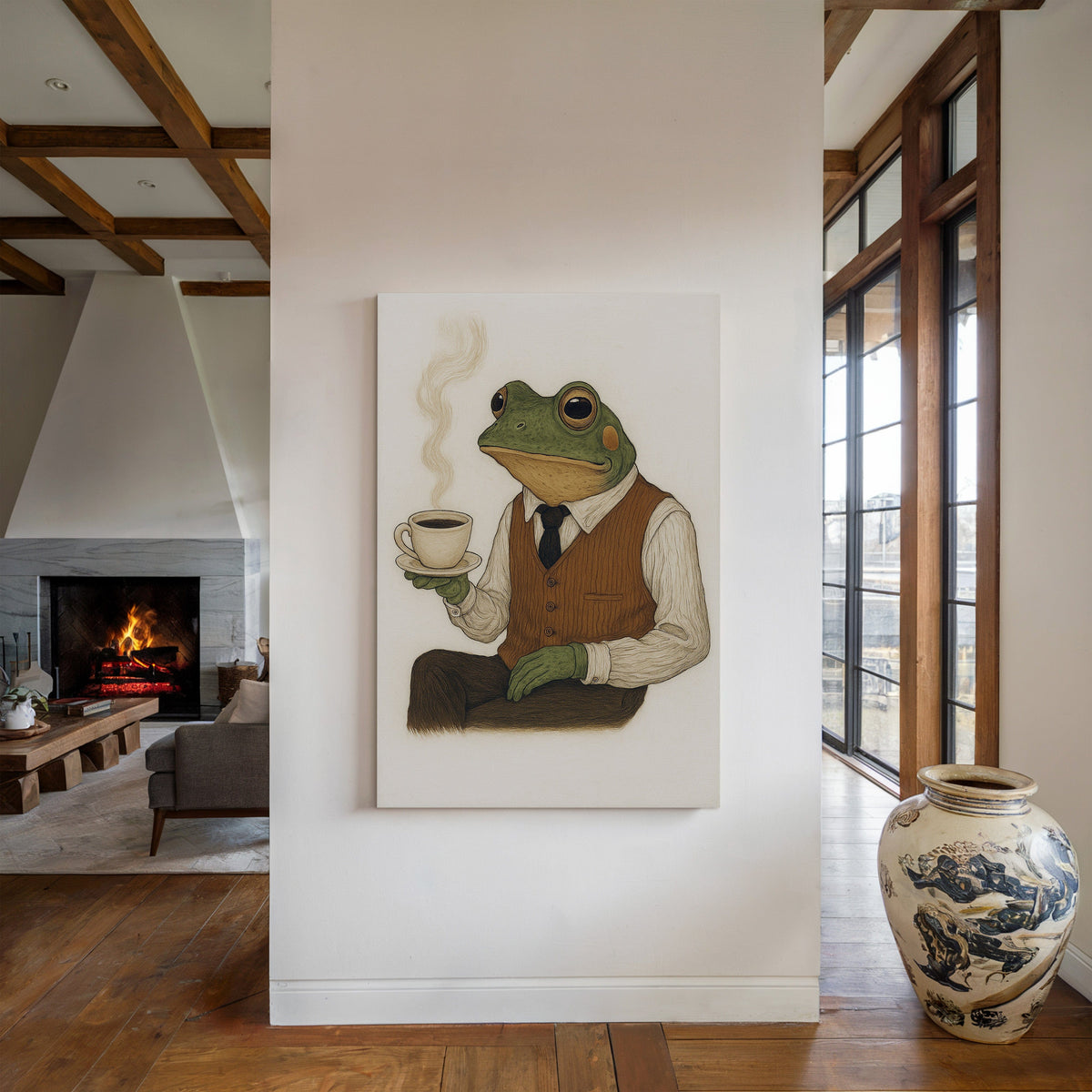 WONDERWALL ‘L’Atelier Fun Collection’ Gentleman Frog – Caffeinated & Classy
