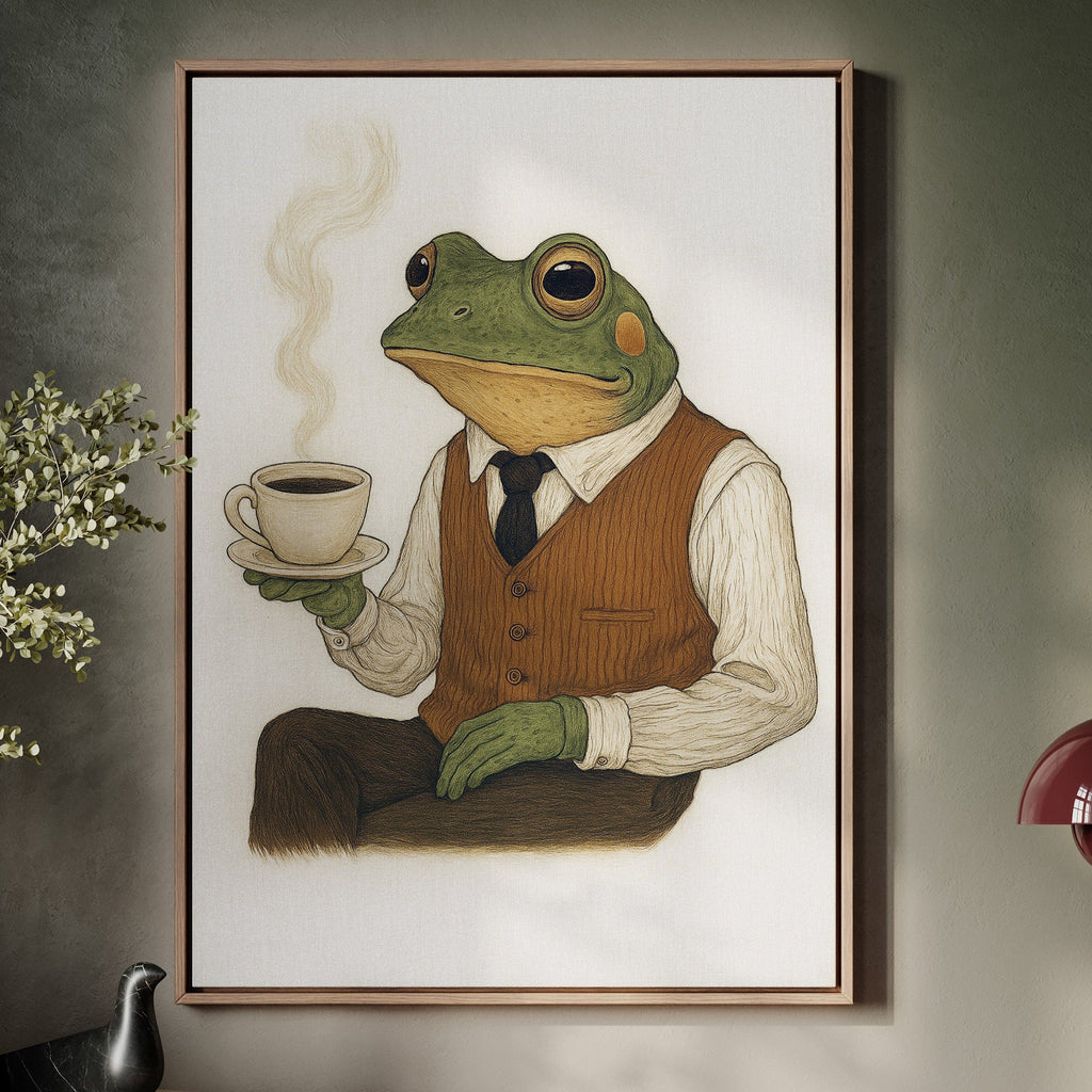 WONDERWALL ‘L’Atelier Fun Collection’ Gentleman Frog – Caffeinated & Classy