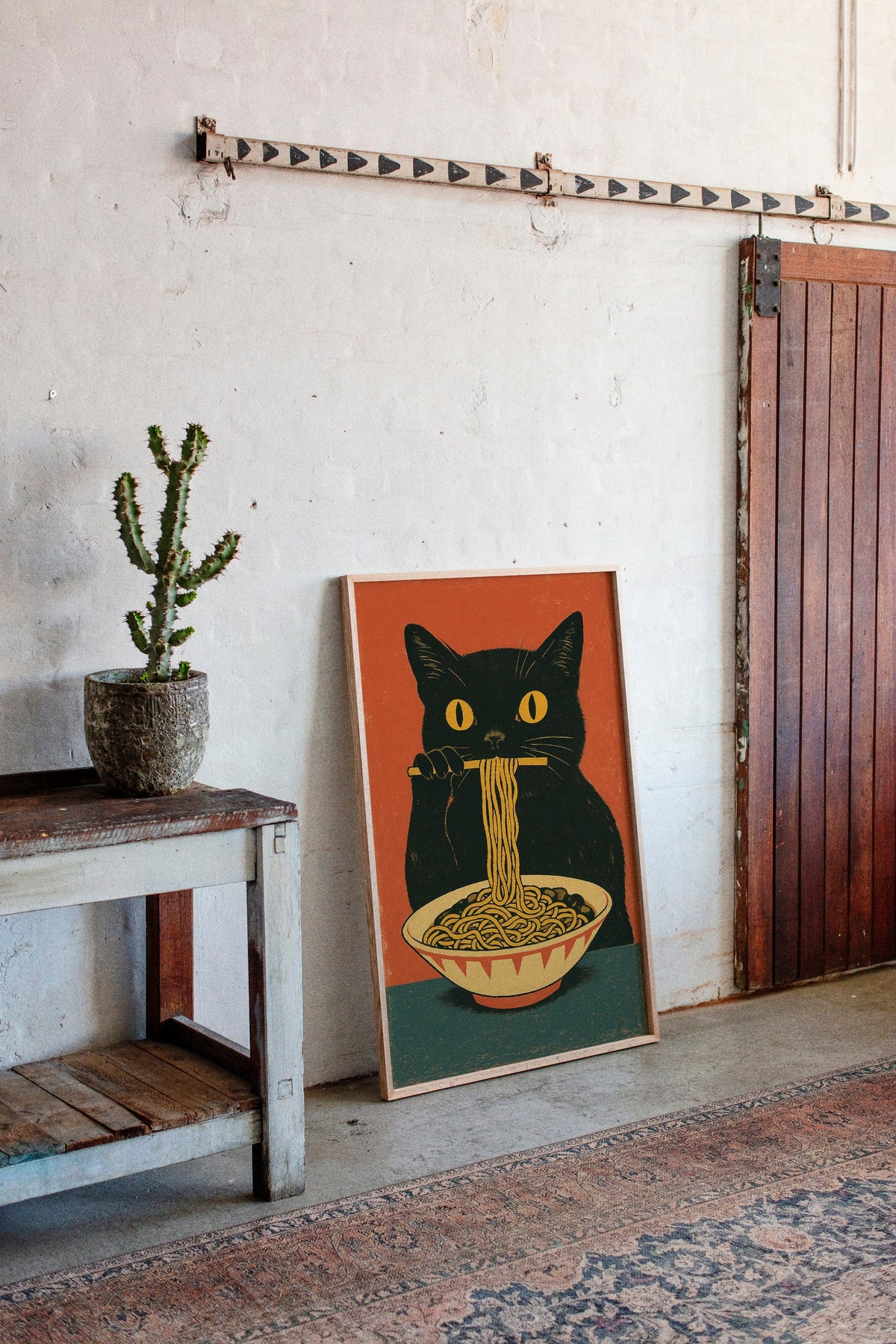 WONDERWALL 'L’Atelier Fun Collection' Ramen Raider – Midnight Noodles, Feline Style