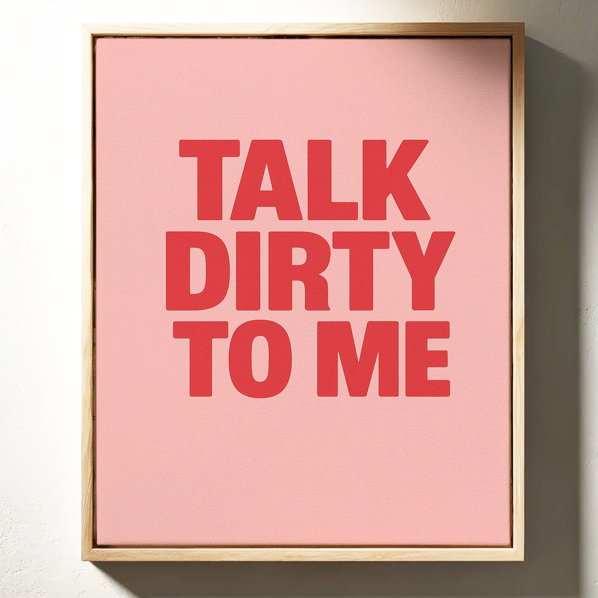WONDERWALL ‘L’Atelier Fun Collection’ Talk Dirty to Me Bold Pink Print