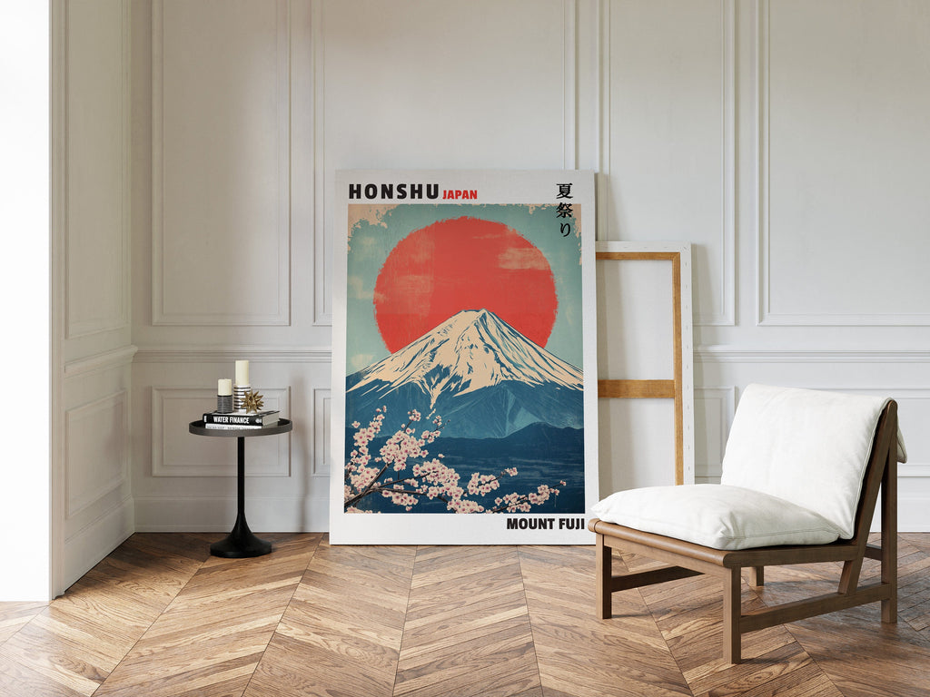 WONDERWALL ‘L’Atelier Fun Collection’ Vintage Mount Fuji – Rising Sun & Cherry Blossoms