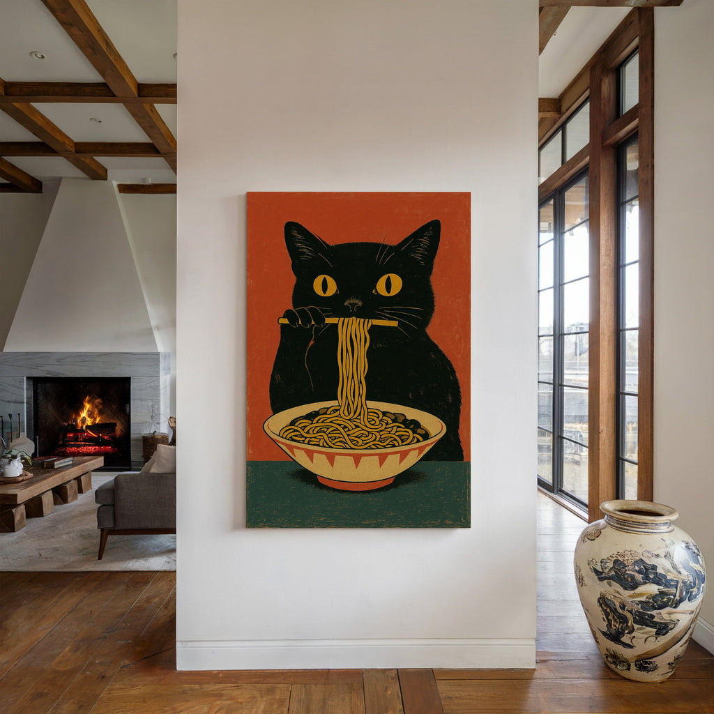 WONDERWALL 'L’Atelier Fun Collection' Ramen Raider – Midnight Noodles, Feline Style