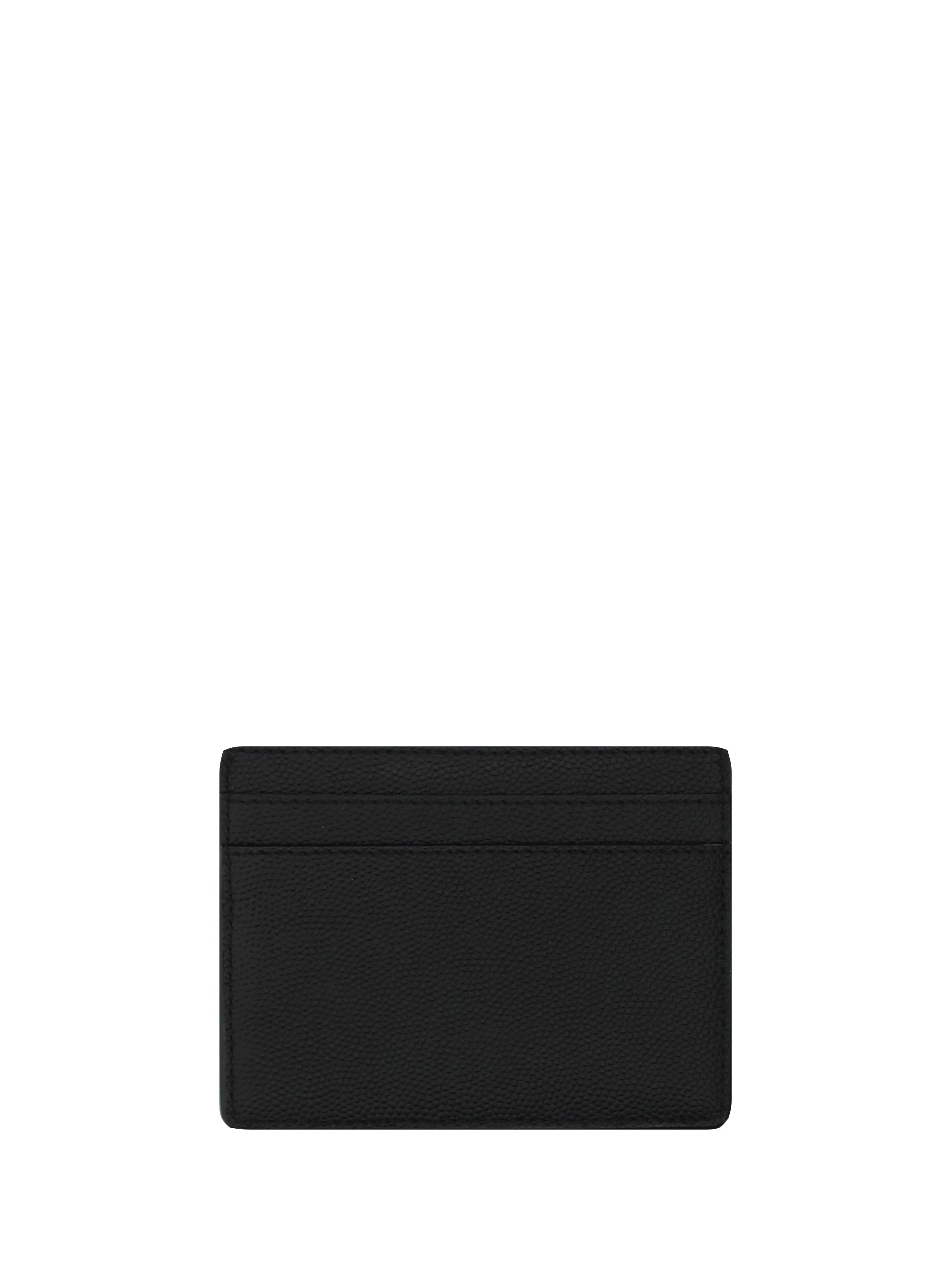 Men Grain De Poudre Leather Cardholder