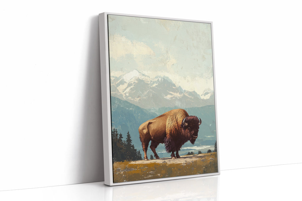WONDERWALL ‘L’Atelier Fun Collection’ Bison Beneath the Mountain Sky