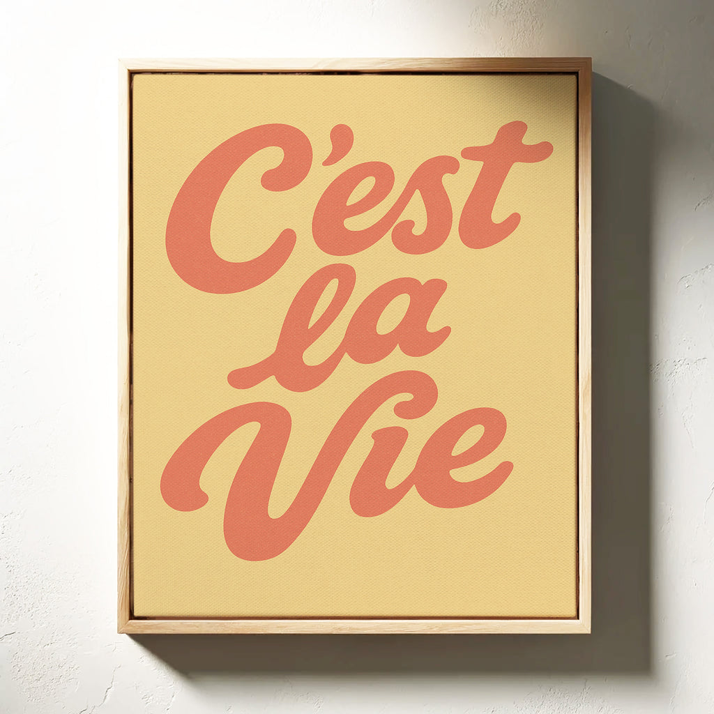 WONDERWALL ‘L’Atelier Fun Collection’ C’est La Vie Retro Wall Art